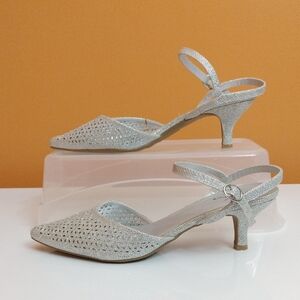 It's OK Silver Women's Heels-12W
